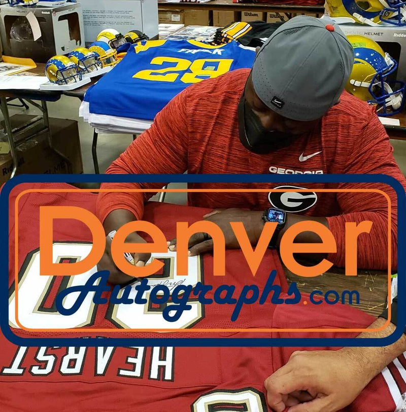 Garrison Hearst Autographed San Francisco 49ers Custom Football Jersey