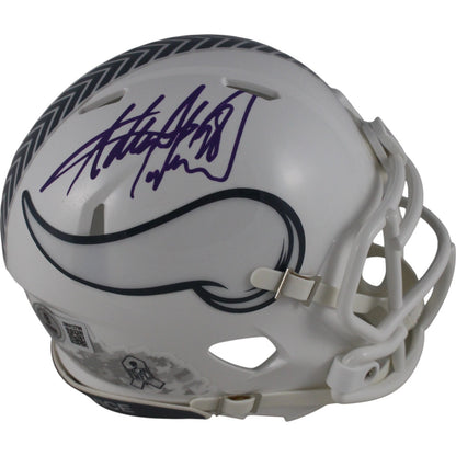 Adrian Peterson Signed Minnesota Vikings 2024 Salute to Service Mini Helmet