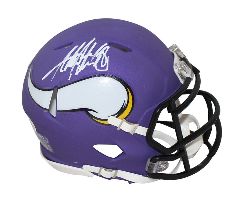 Adrian Peterson Minnesota Vikings Signed Speed Mini Helmet BAS COA