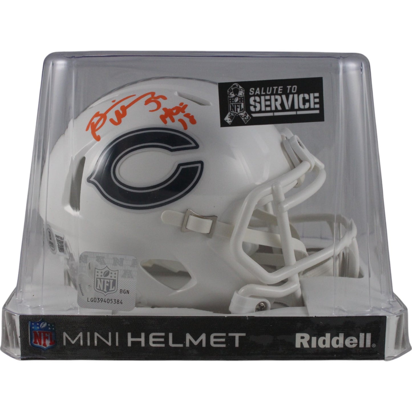 Brian Urlacher Chicago Bears Autographed 2024 STS Mini Helmet HOF