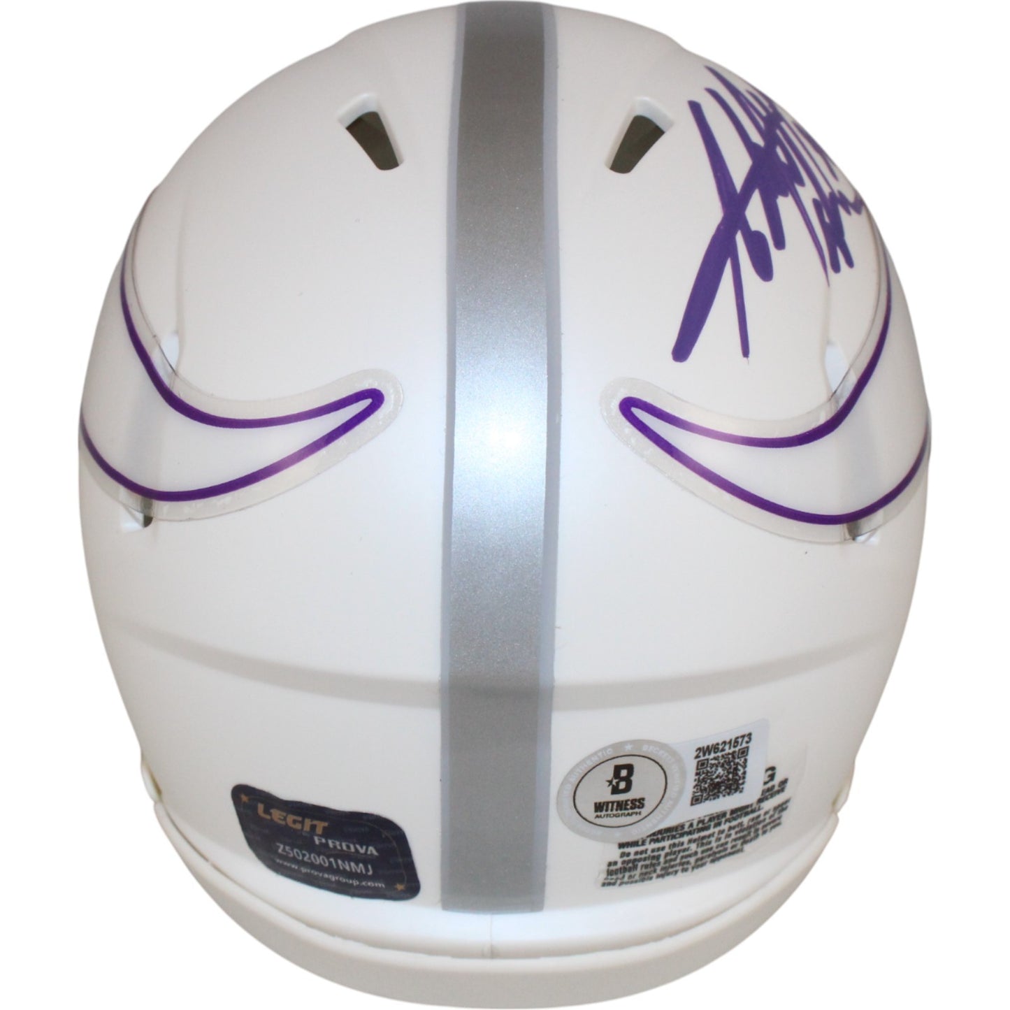 Adrian Peterson Signed Minnesota Vikings 2024 Alternate Mini Helmet