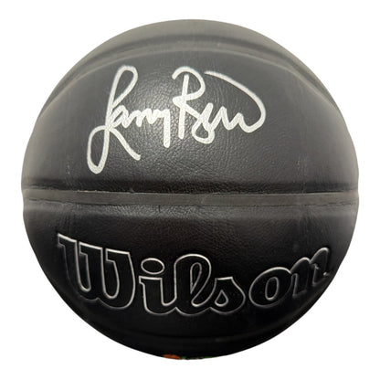 Larry Bird Signed Boston Celtics Premier Black Basketball