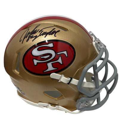 John Taylor Signed San Francisco 49ers Throwback Mini Helmet