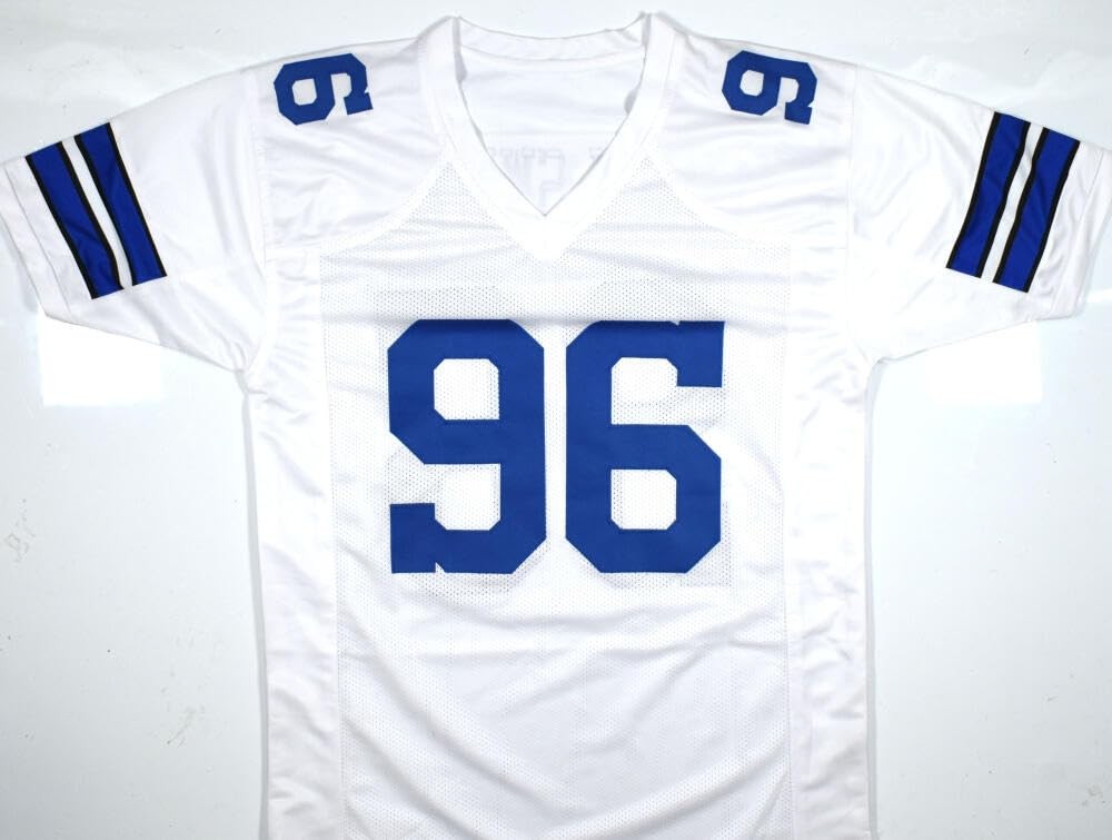 Barry Switzer Signed White Custom Jersey - Hall of Fame Stats