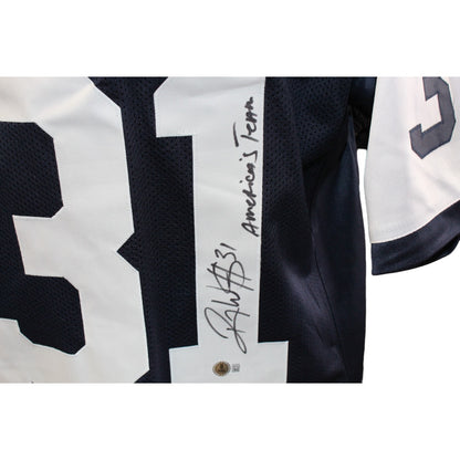 Roy Williams Autographed Dallas Cowboys Style Jersey (America's Team)
