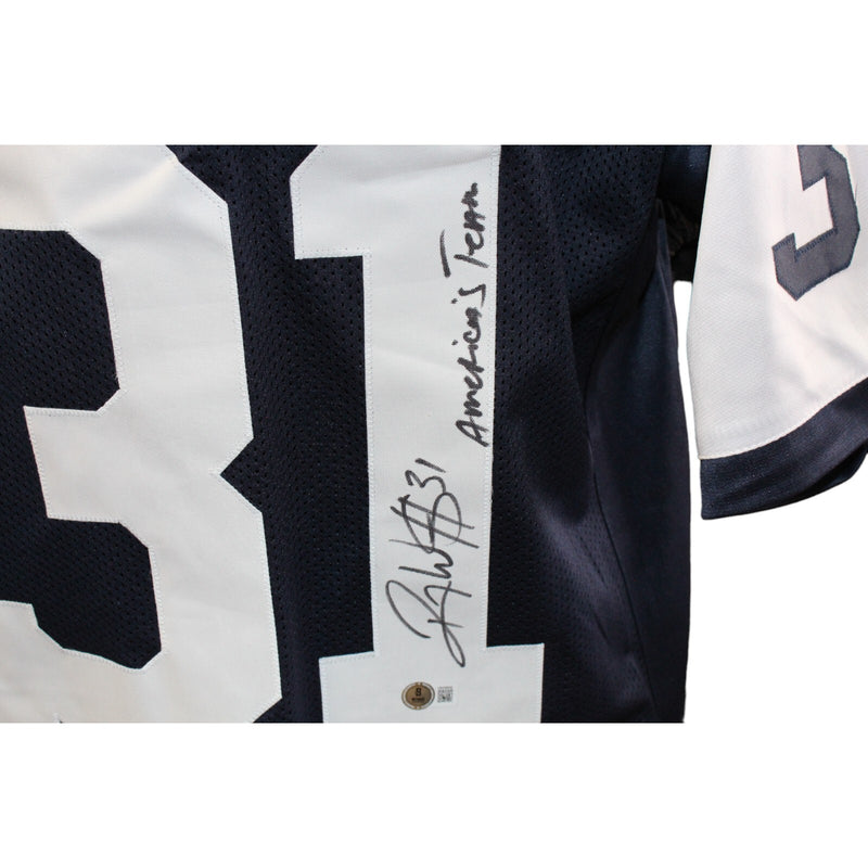 Roy Williams Autographed Dallas Cowboys Style Jersey (America's Team)