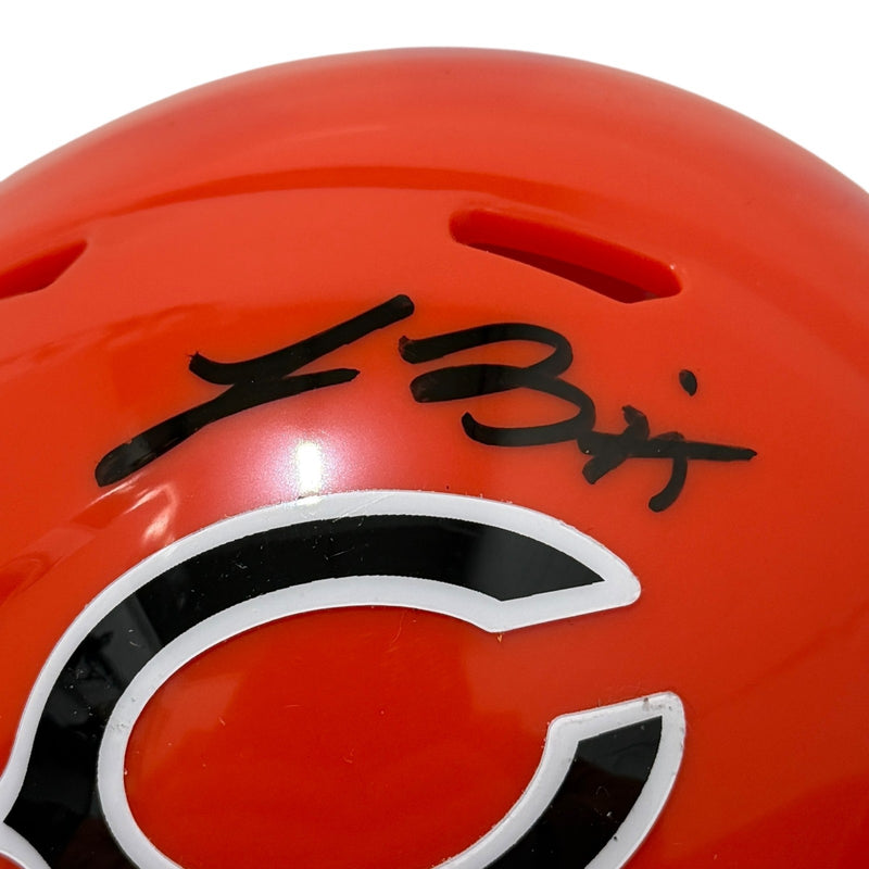 Lance Briggs Signed Chicago Bears Alternate Orange Mini Helmet (JSA)