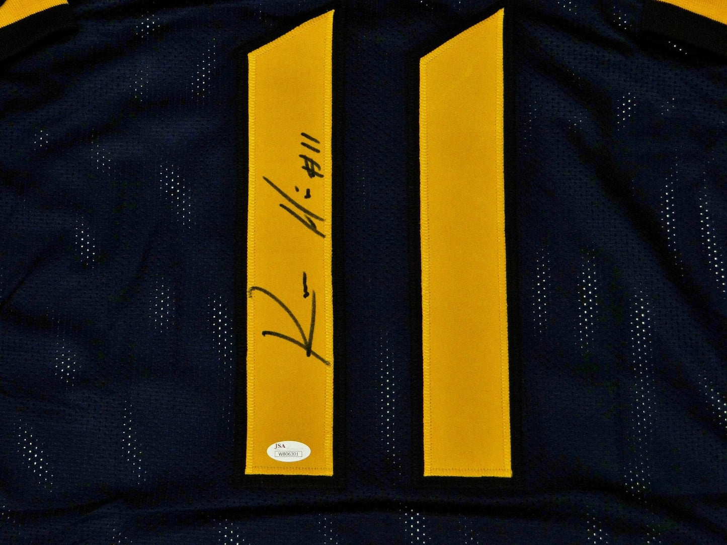 Kevin White Autographed Blue and Yellow Custom Jersey