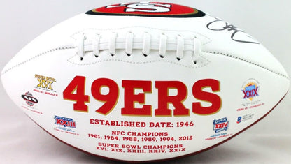 Jeff Garcia Signed San Francisco 49ers Logo Football