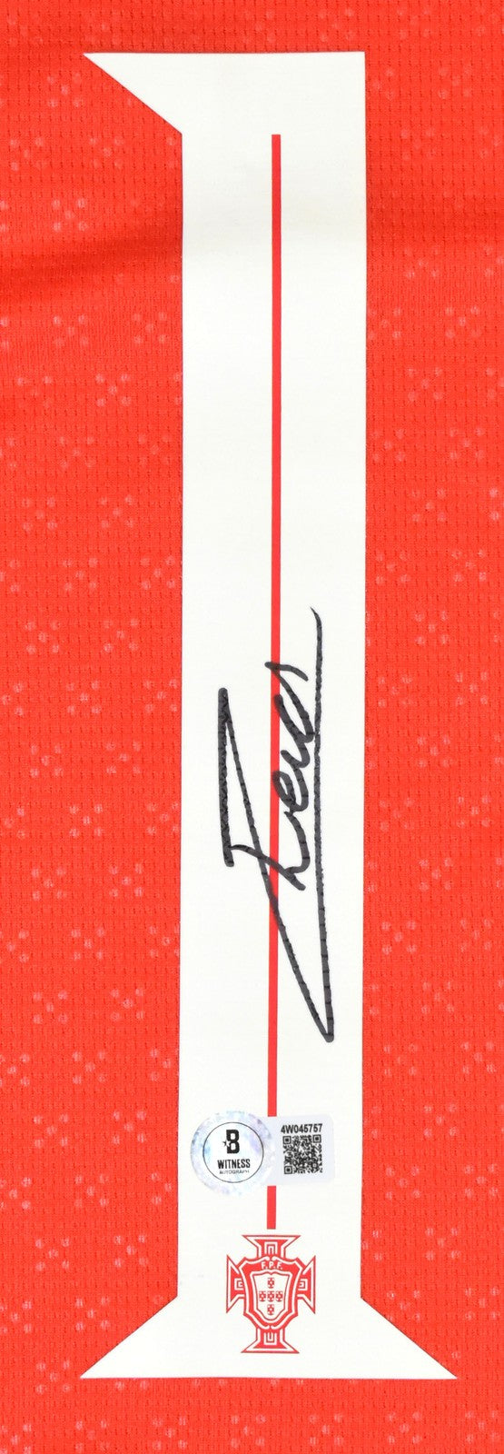 Joao Neves Autographed Portugal Home Soccer Jersey