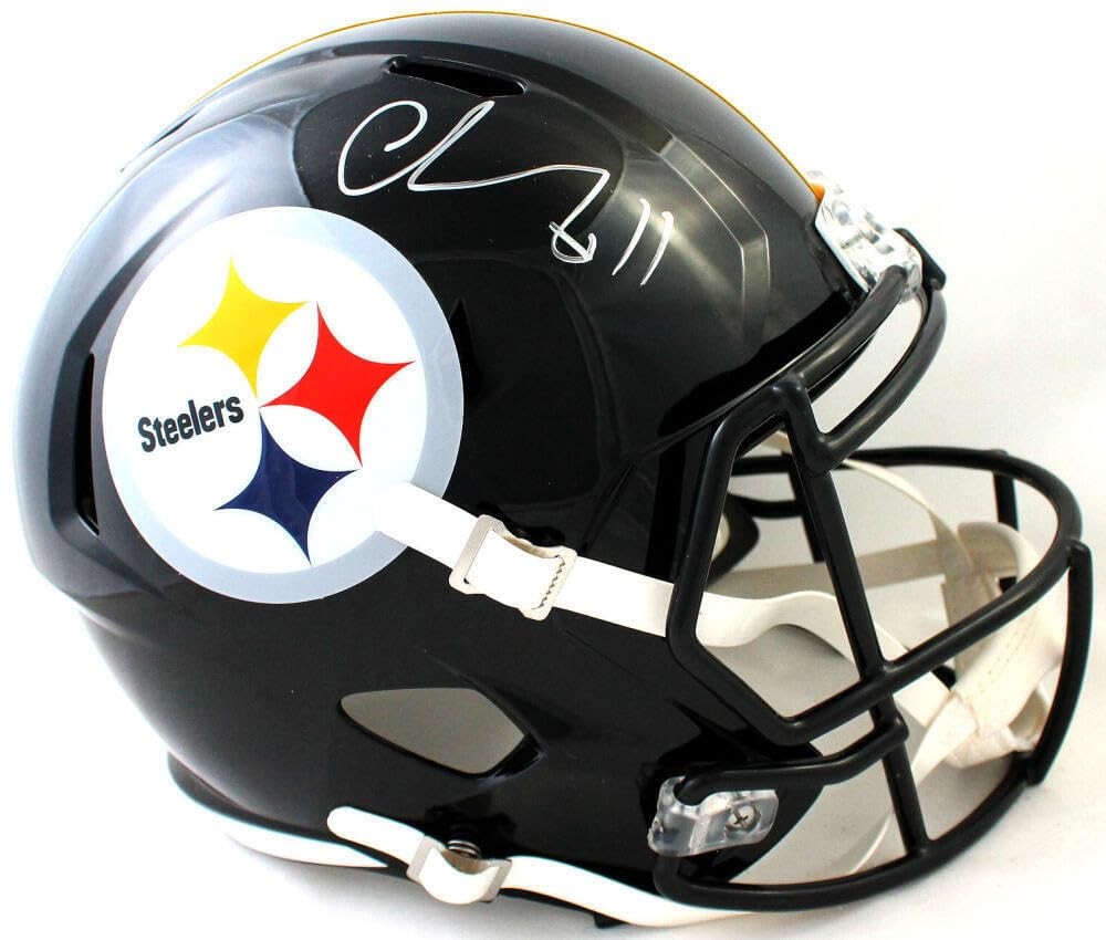 Chase Claypool Signed Pittsburgh Steelers Full Size Speed Helmet