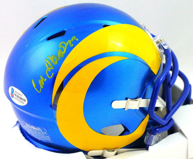 Cam Akers Signed Los Angeles Rams 2020 Speed Mini Helmet
