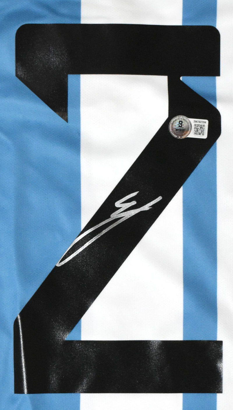 Enzo Fernandez Autographed Argentina Home Jersey