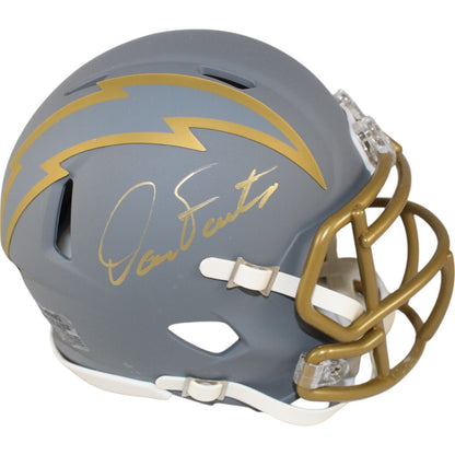 Dan Fouts San Diego Chargers Autographed Slate Mini Helmet