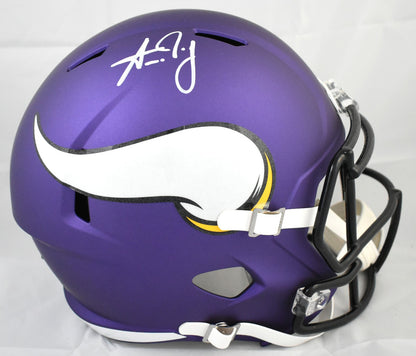 Aaron Jones Signed Minnesota Vikings Full Size Speed Helmet