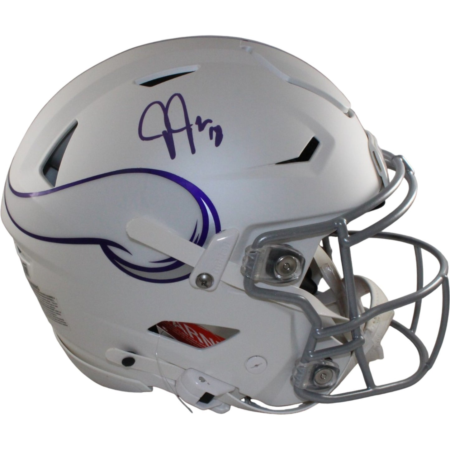 Justin Jefferson Signed Minnesota Vikings 2024 Alt SpeedFlex Helmet