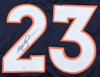 Willis McGahee Autographed Denver Broncos Blue Custom Jersey
