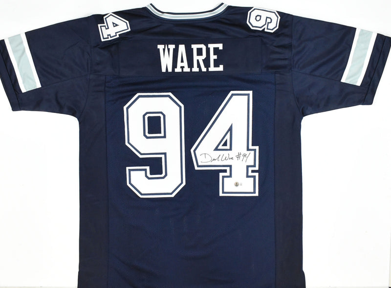 DeMarcus Ware Autographed Dallas Cowboys Custom Blue Jersey