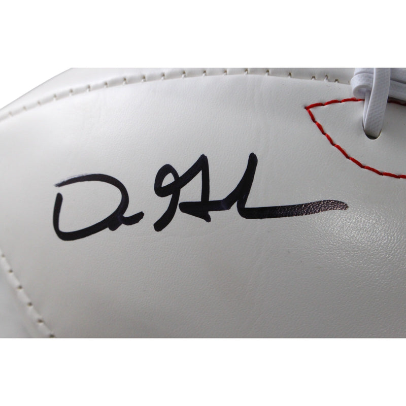 Dre Greenlaw Signed Arkansas Razorbacks Logo Football (Beckett COA)