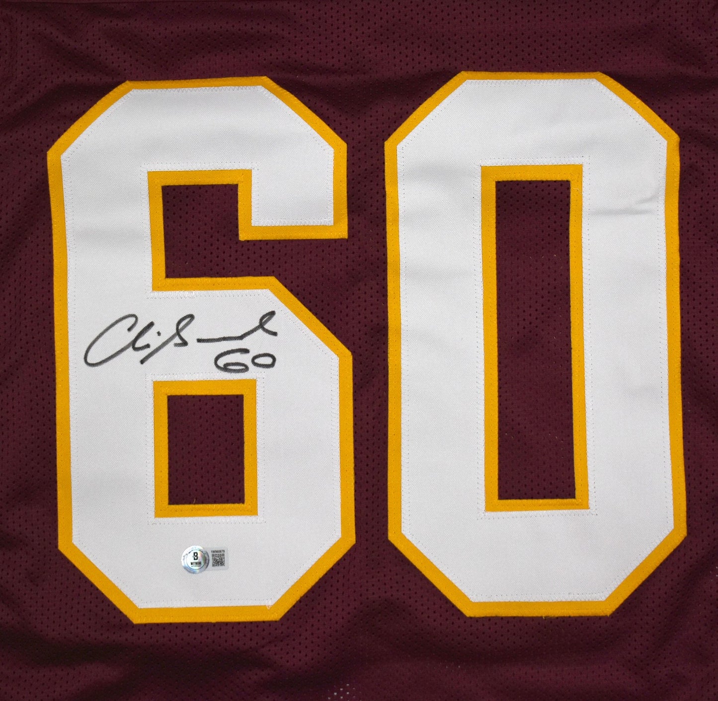 Chris Samuels Autographed Washington Commanders Maroon Custom Jersey