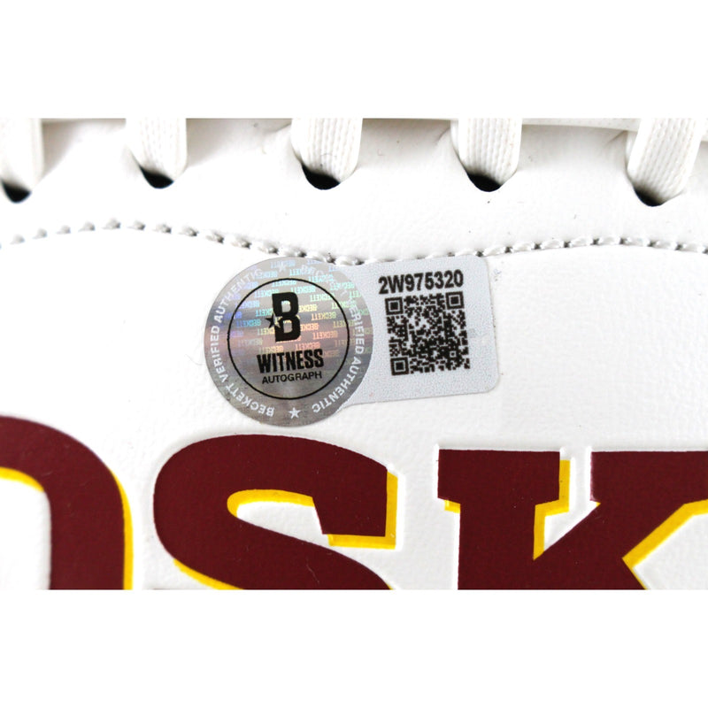 Darrell Green Autographed Washington Redskins Logo Football HOF (BAS)