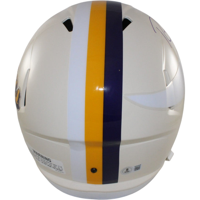 Randy Moss Autographed Minnesota Vikings Full Size Retro Helmet
