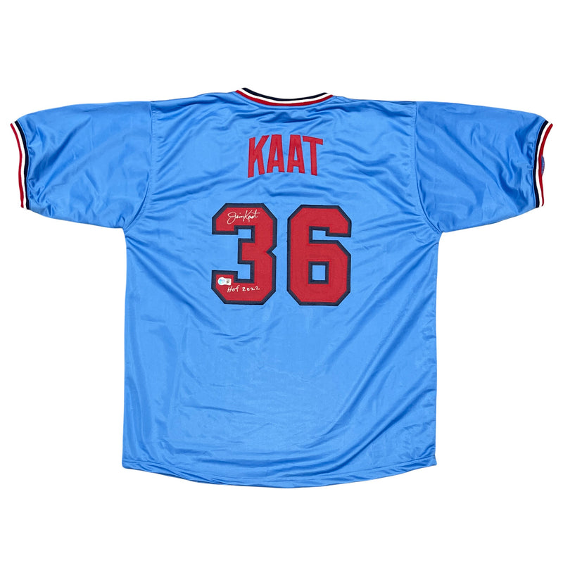 Jim Kaat Signed Minnesota Twins Custom Jersey (HOF 2022) Beckett Witnessed