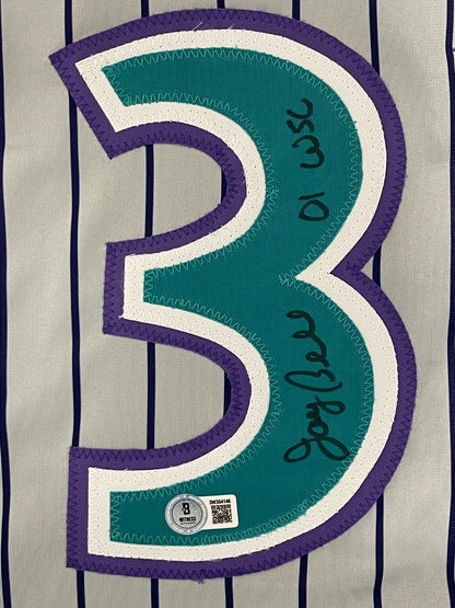 Jay Bell Signed Arizona Diamondbacks Custom Jersey (01 WSC) Beckett BAS