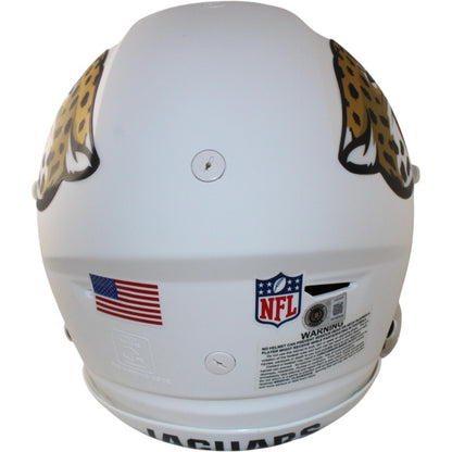 Travis Hunter Autographed Jacksonville Jaguars 2024 Alternate SpeedFlex Helmet