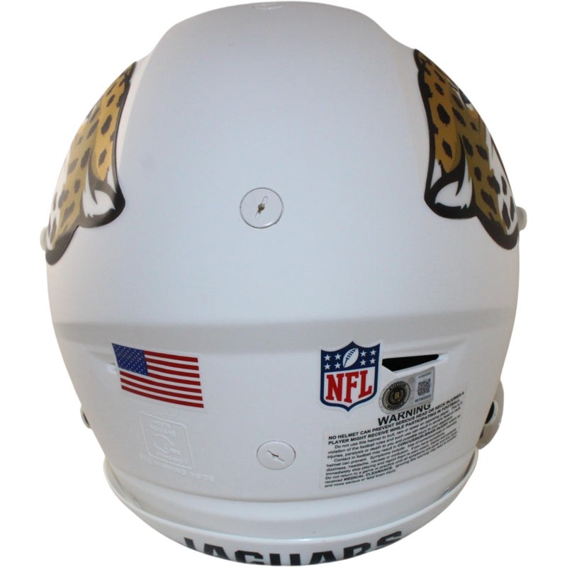 Travis Hunter Autographed Jacksonville Jaguars 2024 Alternate SpeedFlex Helmet