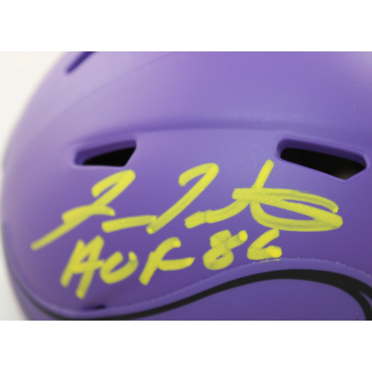 Fran Tarkenton Signed Minnesota Vikings Mini Helmet - HOF Inscription