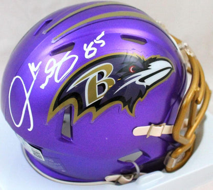 Derrick Mason Signed Baltimore Ravens Flash Speed Mini Helmet