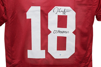 Jason White Signed Oklahoma Custom Football Jersey Heisman Inscription