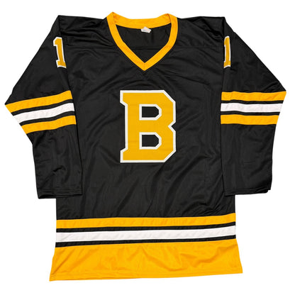 Rejean Lemelin Signed Boston Bruins Custom Jersey (89-90 Jennings) - JSA