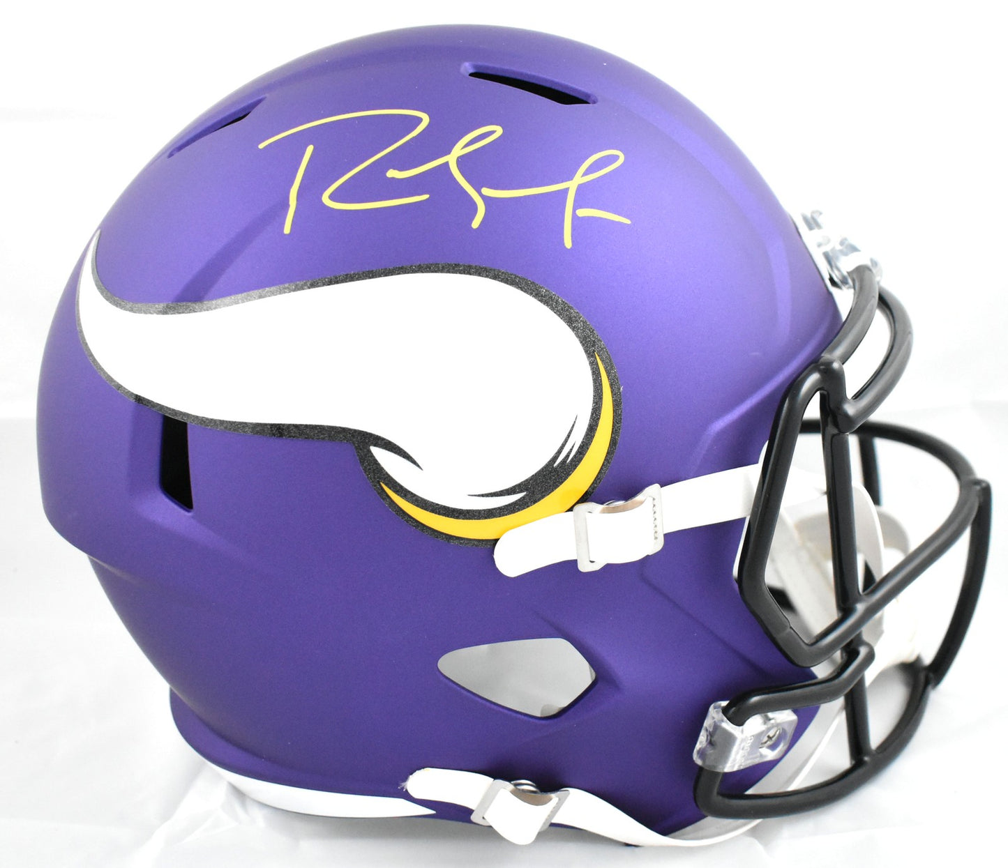 Randy Moss Signed Minnesota Vikings Full Size Speed Helmet - Yellow
