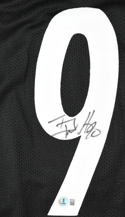 T.J. Watt Autographed Pittsburgh Steelers Custom Black Jersey