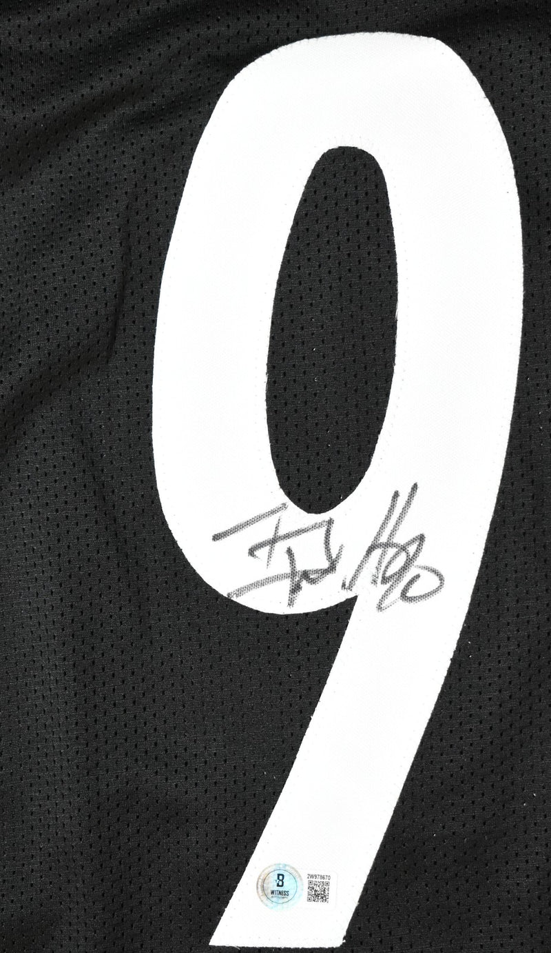 T.J. Watt Autographed Pittsburgh Steelers Custom Black Jersey