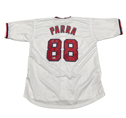 Gerardo Parra Signed Washington Custom Jersey with "Baby Shark" Inscription