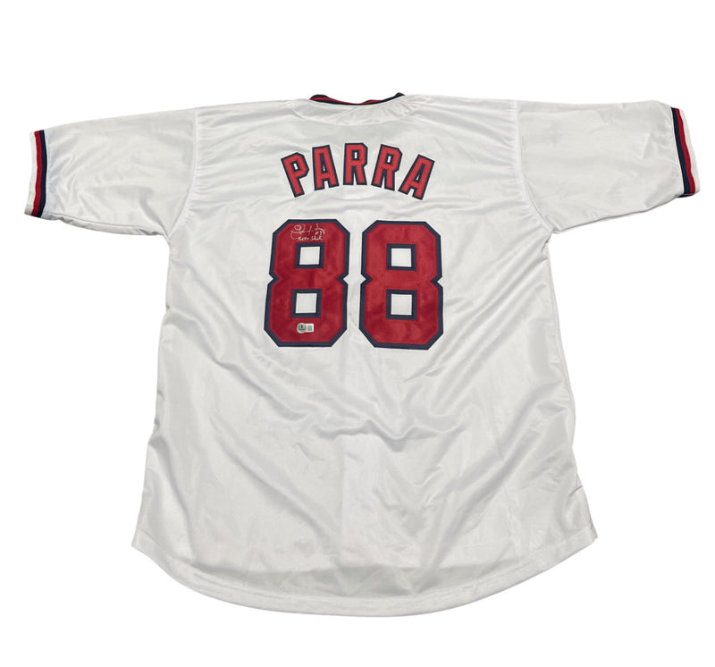 Gerardo Parra Signed Washington Custom Jersey with "Baby Shark" Inscription