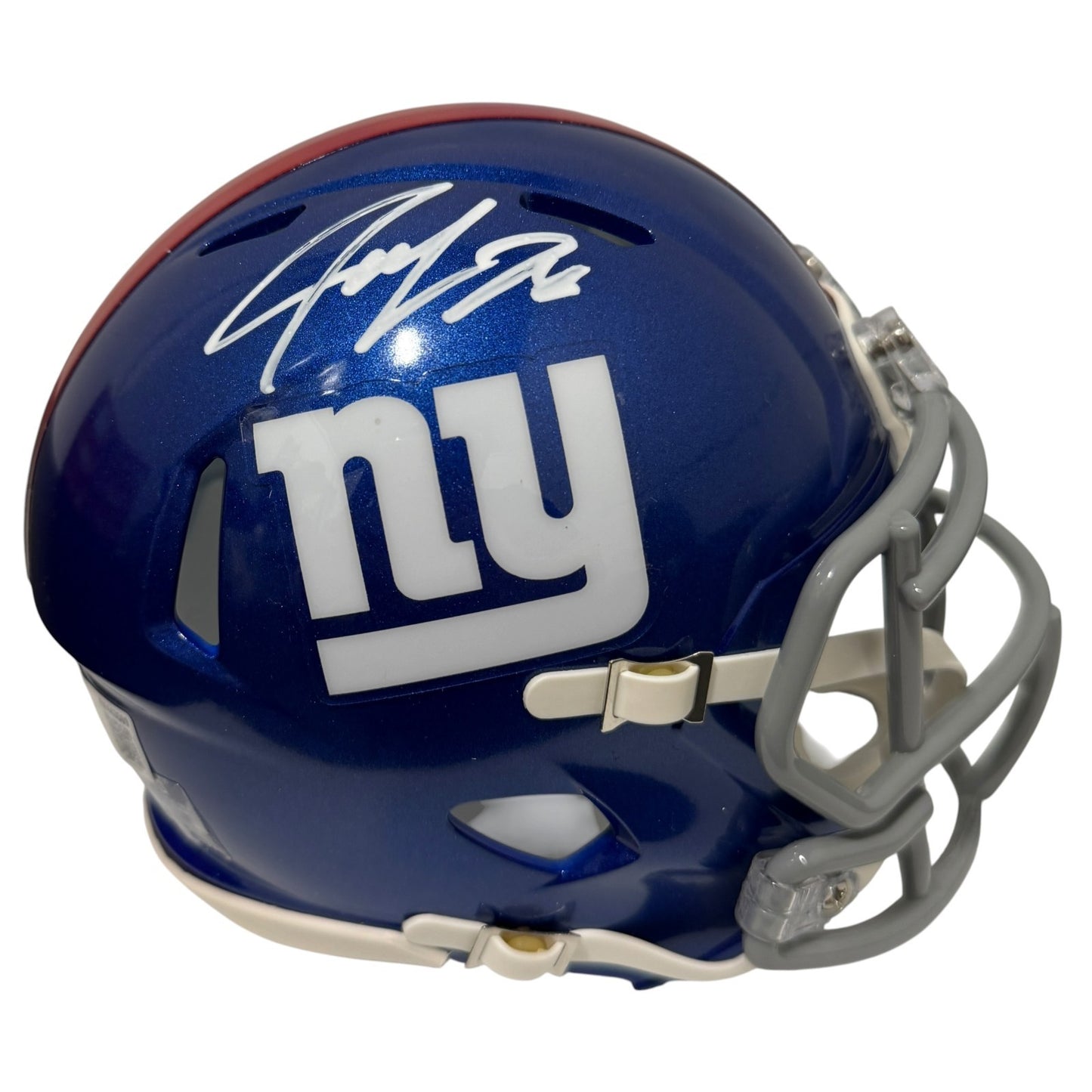 Jeremy Shockey Signed New York Giants Speed Mini Helmet (Beckett COA)