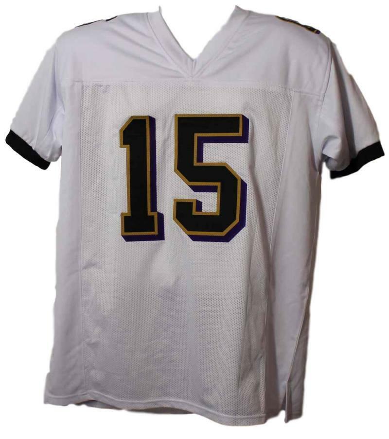 Michael Crabtree Autographed Baltimore Ravens Custom Jersey