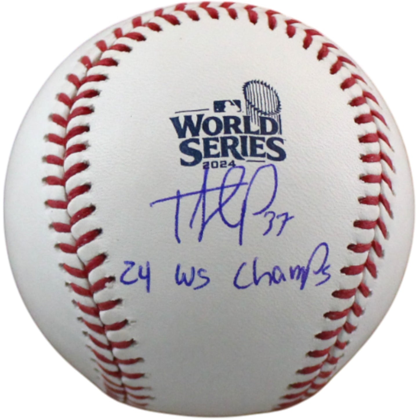 Teoscar Hernandez Signed Dodgers 2024 World Series Baseball (WS Champs)