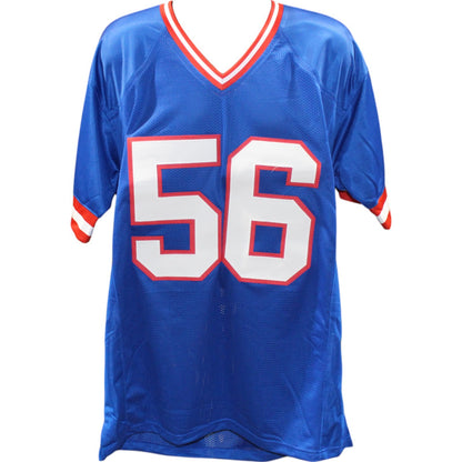 Lawrence Taylor Autographed Blue Custom Jersey