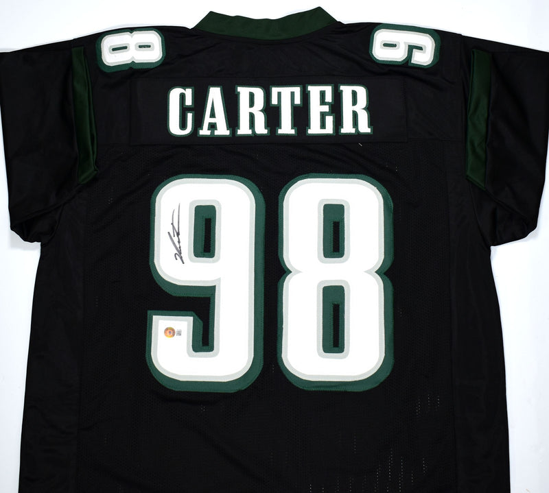 Jalen Carter Signed Philadelphia Eagles Black Custom Jersey