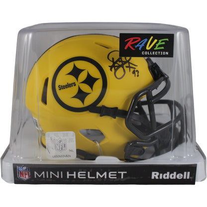 Troy Polamalu Autographed Pittsburgh Steelers Rave Mini Helmet Beckett