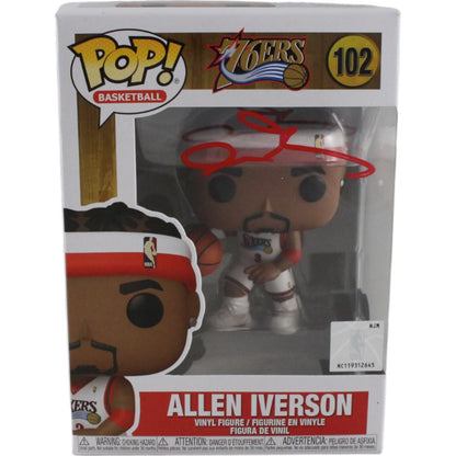 Allen Iverson Signed Philadelphia 76ers Funko Pop #102