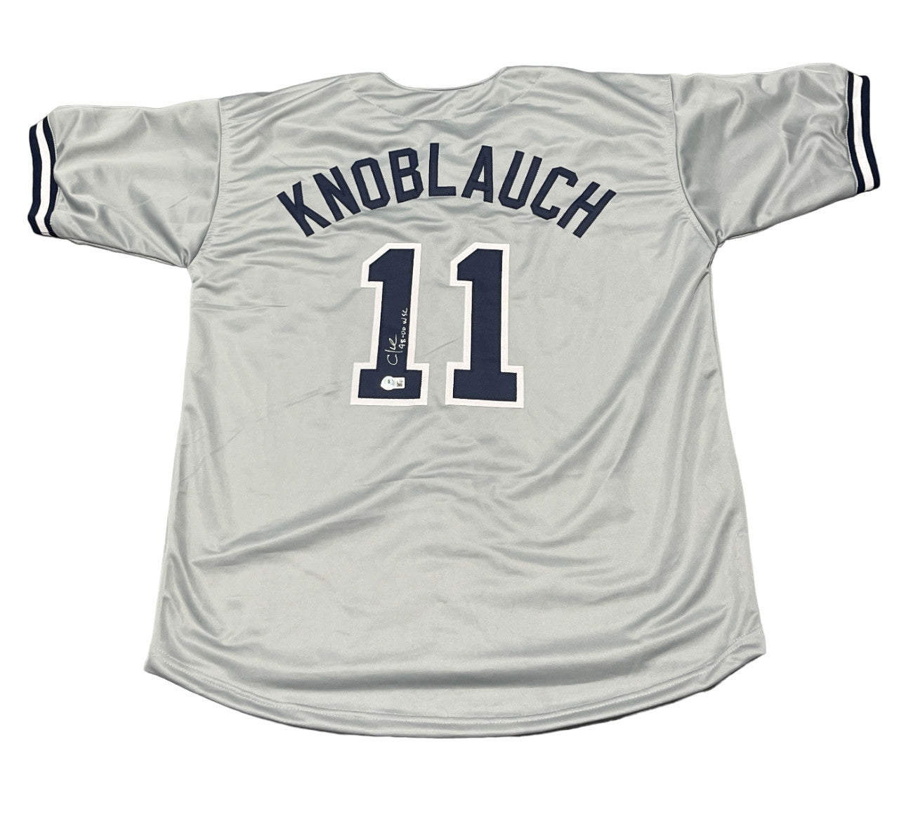 Chuck Knoblauch Signed New York Yankees Custom Jersey (98-00 WSC) BAS