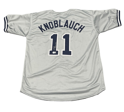 Chuck Knoblauch Signed New York Yankees Custom Jersey (98-00 WSC) BAS