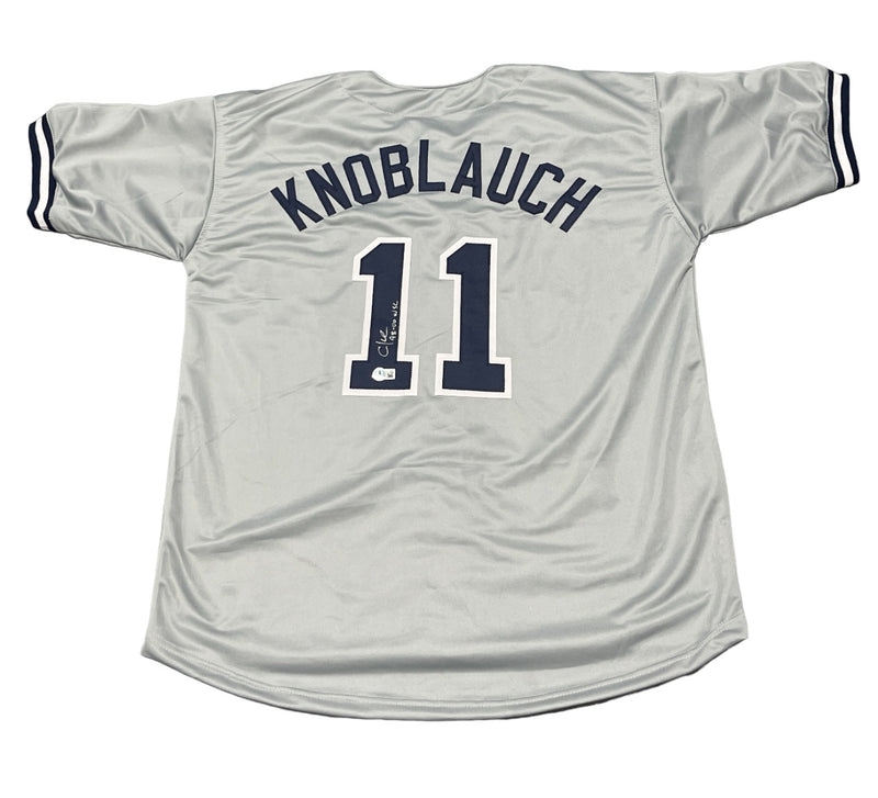 Chuck Knoblauch Signed New York Yankees Custom Jersey (98-00 WSC) BAS