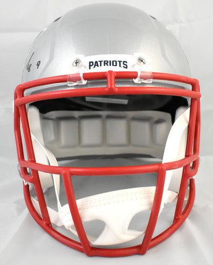 Kayshon Boutte Autographed New England Patriots Full Size Speed Helmet